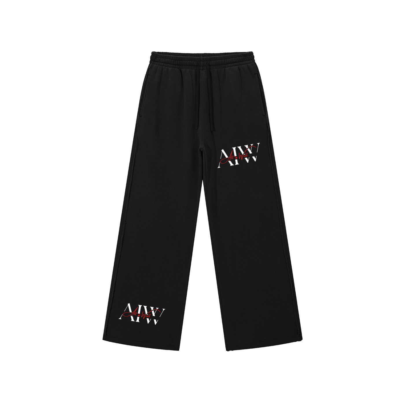 Snow Washed Raw Edge Sweatpants